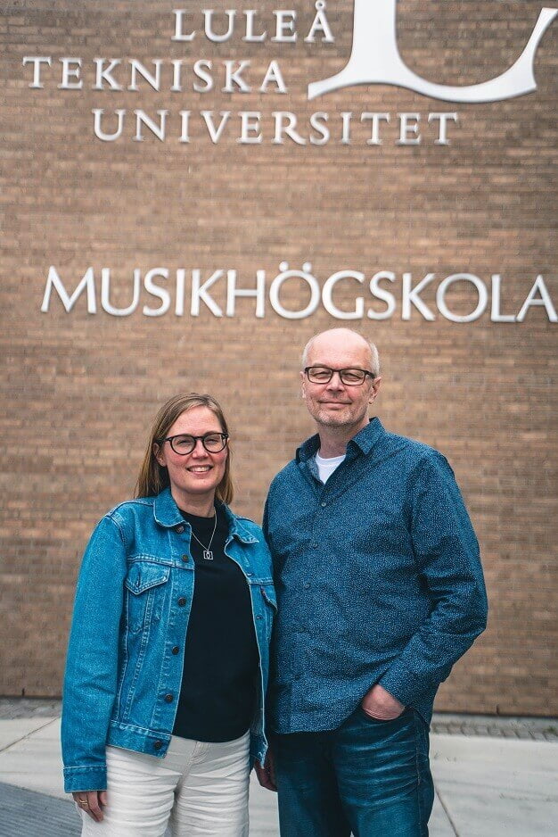 Sture Kuusisalo, avdelningschef Musikhögskolan i Piteå vid Luleå tekniska universitet och Greta Wimander campusstrateg Campus Piteå.